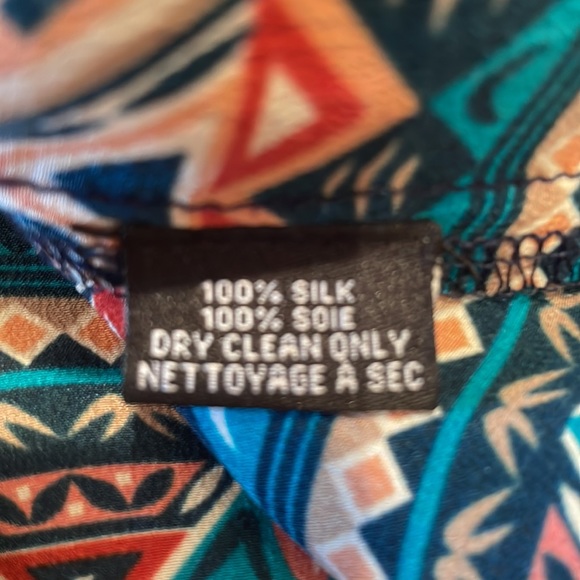 TOLANI teal button up tunic in XS. - Picture 6 of 11